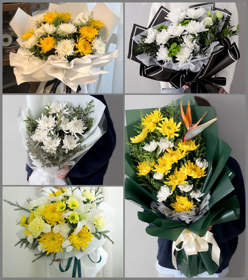 广西百色乐业县甘田镇白事花束代送